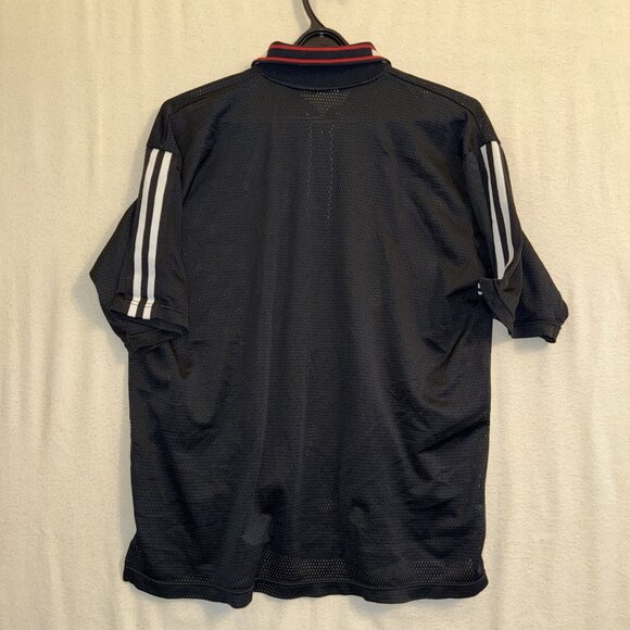 Vintage Retro 90s Nike Mesh Shirt Half Zip Collared Light Large - Picture 7 of 10